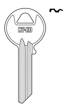 Hy-Ko Automotive Key Blank EZ# Y54 Single sided For For Yale Locks