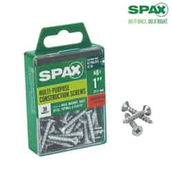 SPAX No. 8 x 1 in. L Phillips/Square Flat Zinc-Plated Steel Multi-Purpose Screw 30 each