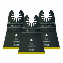 Imperial Blades OneFit 2-1/2 in. Dia. Titanium-Coated Bi-Metal Oscillating Saw Blade 3 pk