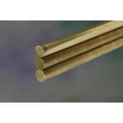 K&S 5/16 in. Dia. x 36 in. L Brass Rod 1 pk