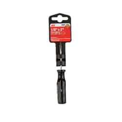 Ace 1/8 Slotted Steel Black 1 Screwdriver 2 in.