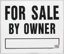 Hy-Ko English For Sale by Owner Sign Plastic 20 in. H x 24 in. W