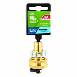 Ace 1/2 in. Metal Threaded Female Clinch Hose Mender Clamp