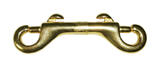 Baron 3/8 in. Dia. x 3-1/2 in. L Polished Bronze Open Eye Bolt Snap 70 lb.