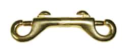 Baron 3/8 in. Dia. x 3-1/2 in. L Polished Bronze Open Eye Bolt Snap 70 lb.