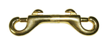 Baron 3/8 in. Dia. x 3-1/2 in. L Polished Bronze Open Eye Bolt Snap 70 lb.