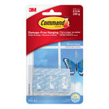 3M Command Small Hook Plastic 3 pk 1-1/8 in. L