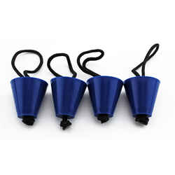 YakGear Rubber Blue Scupper Plugs