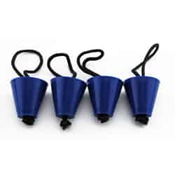 YakGear Rubber Blue Scupper Plugs