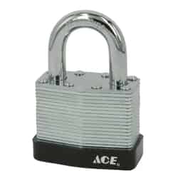 Ace 1-3/4 in. H x 2-3/8 in. W x 1-3/16 in. L Steel Double Locking 1 pk Padlock