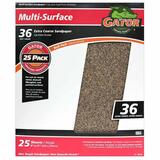 Gator 11 in. L X 9 in. W 36 Grit Aluminum Oxide All Purpose Sandpaper 1 pk