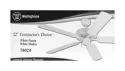 Westinghouse Contractor's Choice 20.91 5 Indoor Antique White Ceiling Fan 52 in. W