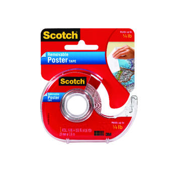 Scotch 3/4 in. W x 3/4 in. W x 150 in. L x 150 in. L Poster Tape Clear