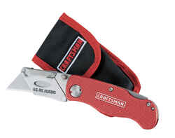 Craftsman Folding 4 in. Utility Knife Red 1 pk Folding