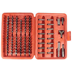 Best Way Tools Assorted 1/4 in. x 1 in. L 1/4 in. Hex Shank 100 pc. Insert Bit Set Carbon Steel