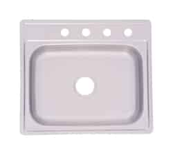 Kindred Stainless Steel Top Mount 25 in. W x 22 in. L Kitchen Sink