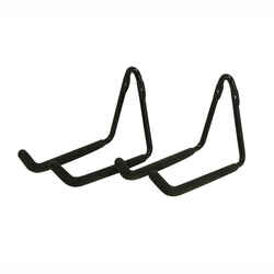 Crawford 6.75 in. D Black 50 lb. capacity Hanger Holder Steel 1 pk Zinc-Plated