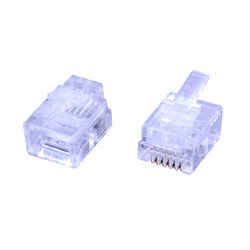Ace 0 ft. L Clear Modular Telephone Line Cable 6 For Universal