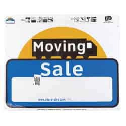Hy-Ko English 20 in. H x 24 in. W Plastic Sign Moving Sale