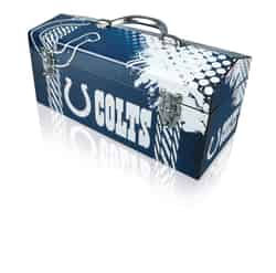 Sainty International 16.25 in. Steel Indianapolis Colts Art Deco Tool Box 7.1 in. W x 7.75 in. H