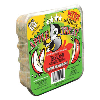 C&S Products Apple Treat Assorted Species Wild Bird Food Beef Suet 11.75 oz.