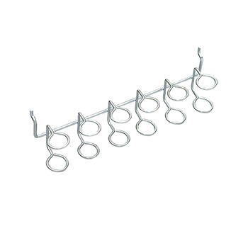 Crawford Zinc Plated Steel 11.8 in. Silver 1 Multi-Tool Peg Hook Rack