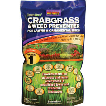 Bonide DuraTurf Crabgrass Preventer 24-00-8 Lawn Fertilizer 5000 square foot For Multiple Grasses