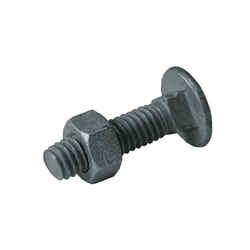 YardGard 5/16 in. Dia. x 1-1/4 in. L Galvanized Steel Carriage Bolt 20