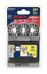 Bosch Starlock 1-1/4 x 4 in. L Bi-Metal Plunge Blade 3 pk
