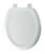 Mayfair Round White Molded Wood Toilet Seat