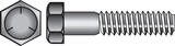 HILLMAN 7/16 in. Dia. x 3-1/2 in. L Heat Treated Zinc Steel Hex Head Cap Screw 25 box