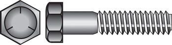 HILLMAN 7/16 in. Dia. x 3-1/2 in. L Heat Treated Zinc Steel Hex Head Cap Screw 25 box