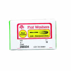 HILLMAN Yellow Dichromate Steel 1 mm SAE Flat Washer 10 pk