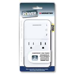 Monster Cable Just Power It Up 2 J 2 outlets Surge Tap