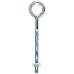 Hampton 1/4 in. x 4 in. L Zinc-Plated Steel Eyebolt Nut Included