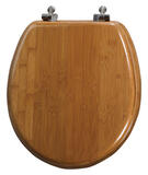 Mayfair Round Dark Bamboo Bamboo Toilet Seat