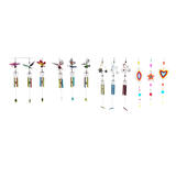 Infinity Assorted Shapes Glass/Iron Various Assorted Wind Chime