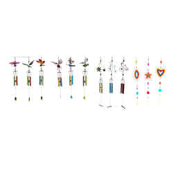 Infinity Assorted Shapes Glass/Iron Various Assorted Wind Chime