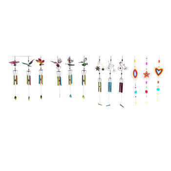 Infinity Assorted Shapes Glass/Iron Various Assorted Wind Chime