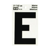 Hy-Ko Reflective Vinyl Black Letter 3 in. E Self-Adhesive