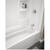 Delta Hycroft 60 in. H x 30 in. W x 60 in. L White Bathtub Wall Surround Acrylic Reversible Re