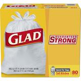 Glad 13 gal. Trash Bags Quick Tie 80 pk