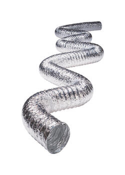 Superr-Flex 20 ft. L x 6 in. Dia. Vent Hose Silver/White Aluminum