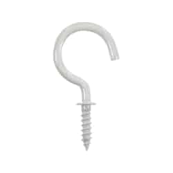Ace Small White 1.3125 in. L Cup Hook 75 pk 15 lb. Steel