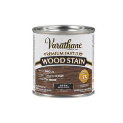 Varathane Semi-Transparent Dark Walnut Oil-Based Urethane Modified Alkyd Wood Stain 0.5 pt