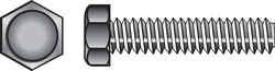 HILLMAN 1/4 in. Dia. x 1-1/2 in. L Zinc Plated Steel Hex Tap Bolt 100 box