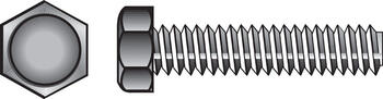 HILLMAN 1/4 in. Dia. x 1-1/2 in. L Zinc Plated Steel Hex Tap Bolt 100 box