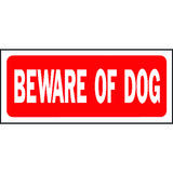 Hy-Ko English 6 in. H x 14 in. W Beware of Dog Plastic Sign