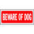 Hy-Ko English 6 in. H x 14 in. W Beware of Dog Plastic Sign