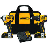 DeWalt 20V MAX 20 V Cordless Brushless 2 Compact Drill and Impact Driver Kit